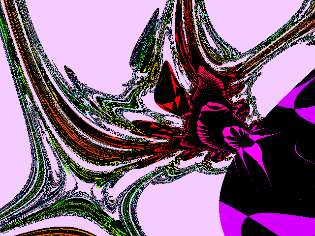 Ausschnitt Biomorph z<sup>z</sup> + z<sup>2</sup>