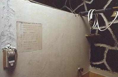 Dusche mit warmem Wasser