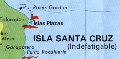 Karte der Plaza-Inseln