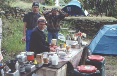 Frühstück im Freien