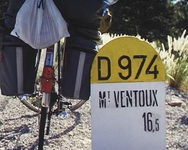 noch 16,5km bis zum Gipfel des Mont Ventoux