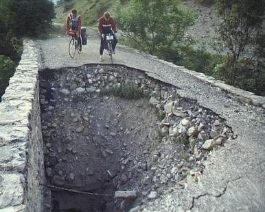 Abfahrt vom Col de la Bonette