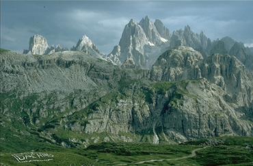 herrliche Landschaft während der Auffahrt