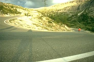 auf der Abfahrt