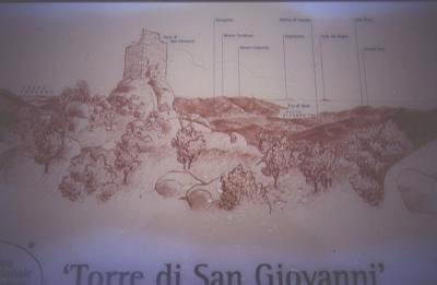 Erklärungstafel am Torre di San Giovanni