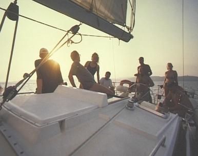 Segeln pur in der Abendsonne