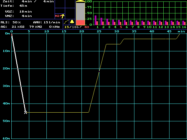 example for an ascent profile calculation