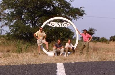 Äquator-Erinnerungsfoto